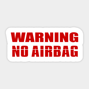 no airbag Sticker